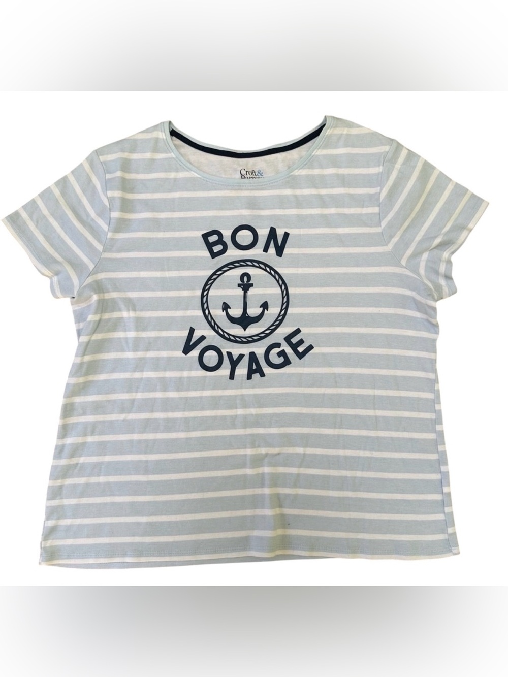Croft & Barrow Bon Voyage Nautical T-shirt “The Classic Tee”